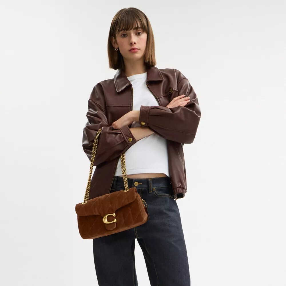 Tabby-Schultertasche 26 mit Steppung