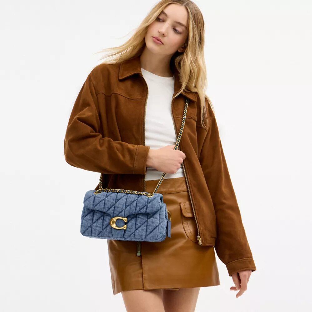 Tabby-Schultertasche 26 mit Steppung