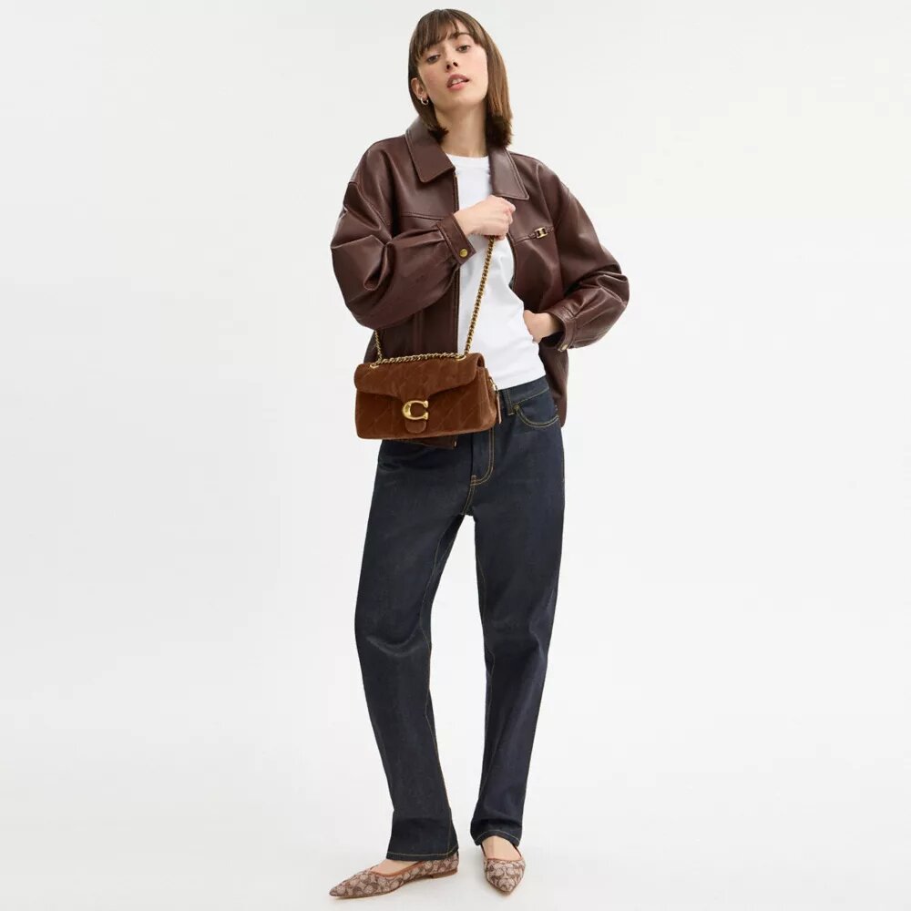 Tabby-Schultertasche 26 mit Steppung