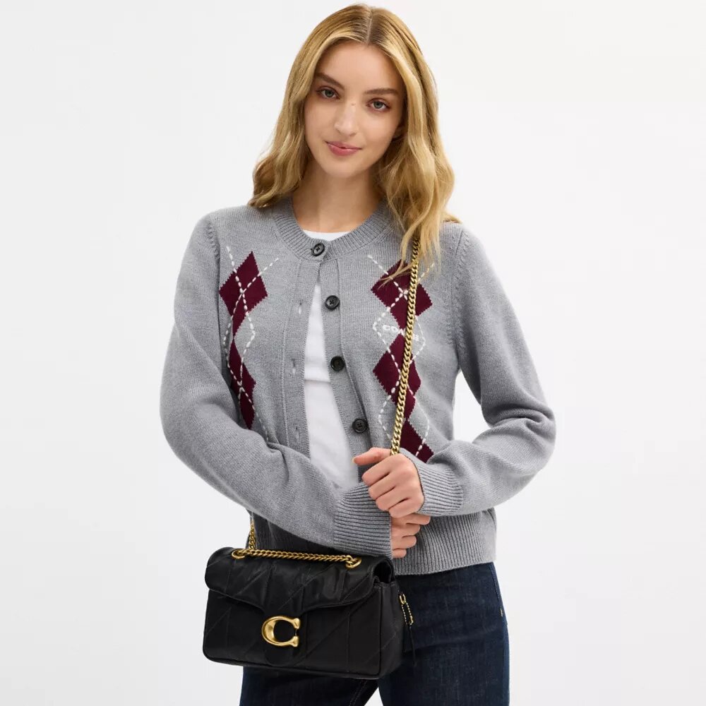 Tabby-Schultertasche 26 mit Steppung