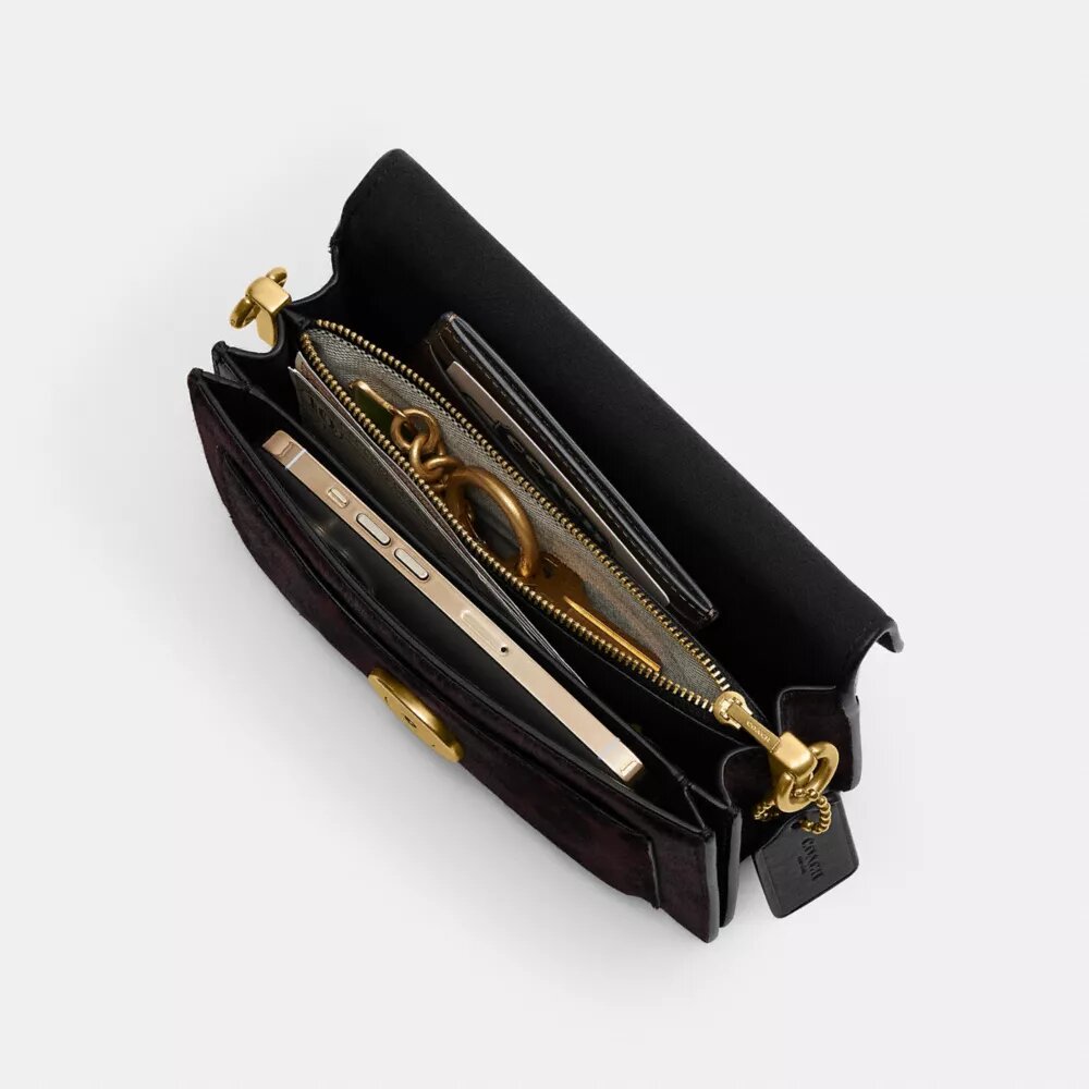 Tabby-Schultertasche aus 20 in Haircalf mit Leopardenmuster