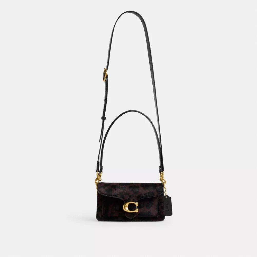 Tabby-Schultertasche aus 20 in Haircalf mit Leopardenmuster