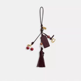 Taschenanhänger „Cherry Heritage“ aus Leder