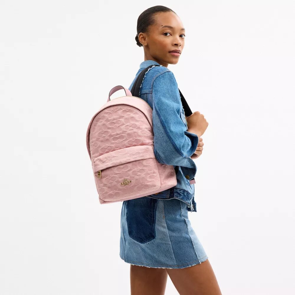 Taylor Small Rucksack aus Signature-Denim
