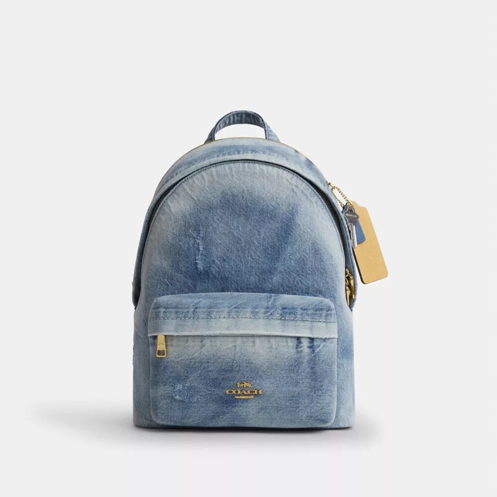 Taylor Small Rucksack in Loved Denim