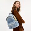 Taylor Small Rucksack in Loved Denim