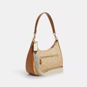 Teri Hobo-Tasche aus Signature Canvas mit Streifen