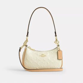 Teri Mini-Umhängetasche aus Signature-Leder