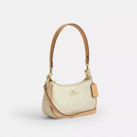 Teri Mini-Umhängetasche aus Signature-Leder