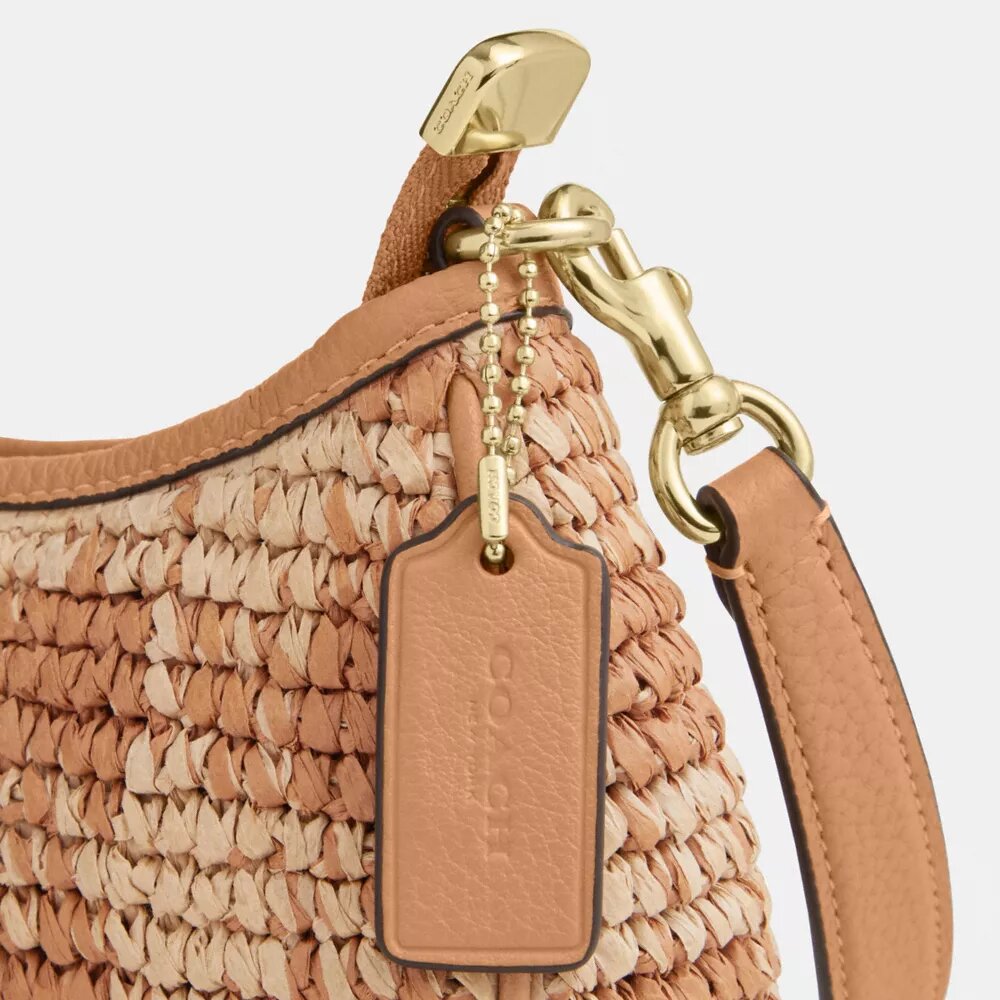 Teri Mini-Umhängetasche mit Gingham-Print