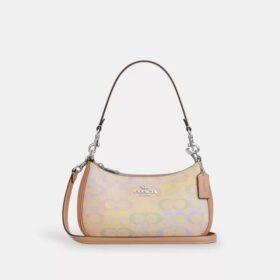 Teri-Schultertasche aus „Rainbow Signature Canvas“