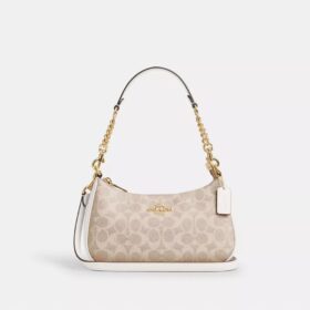 Teri-Schultertasche aus Signature Canvas