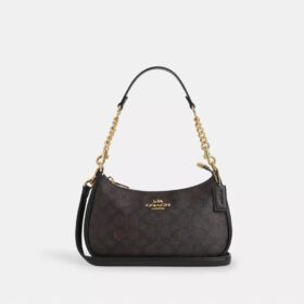 Teri-Schultertasche aus Signature Canvas