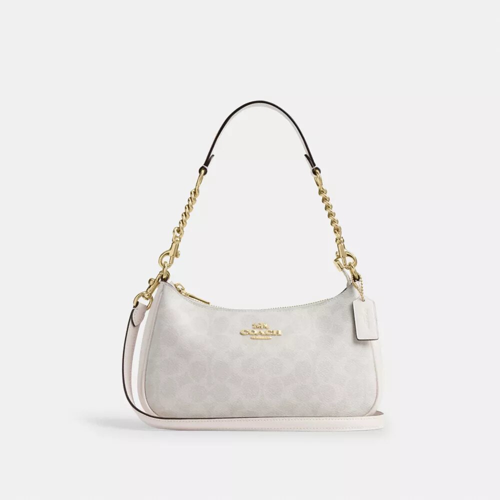 Teri-Schultertasche aus Signature Canvas