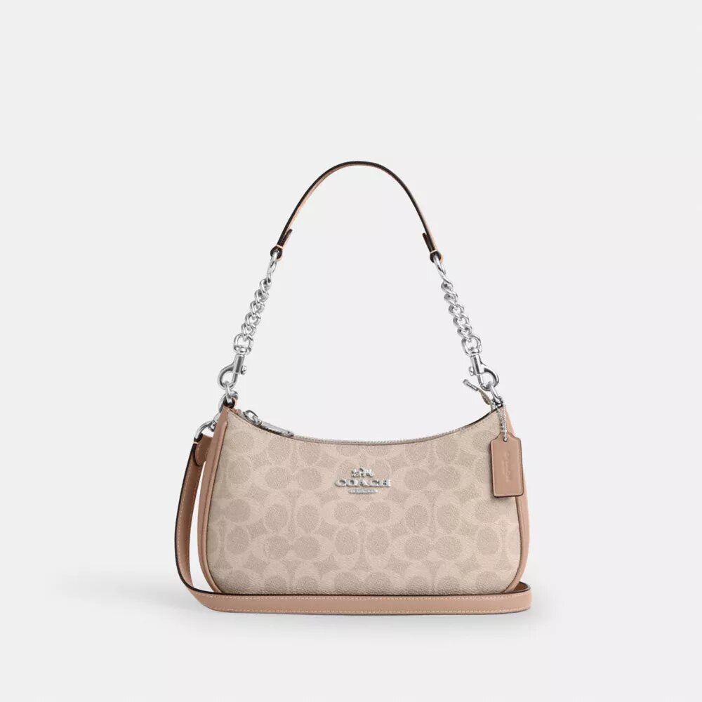 Teri-Schultertasche aus Signature Canvas