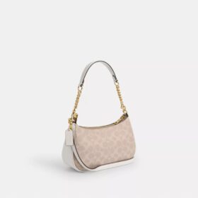 Teri-Schultertasche aus Signature Canvas