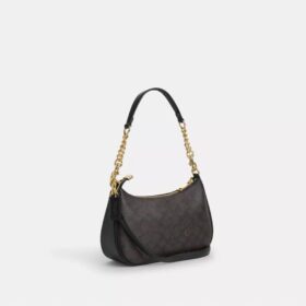 Teri-Schultertasche aus Signature Canvas