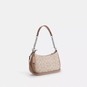 Teri-Schultertasche aus Signature Canvas