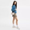 Teri-Schultertasche aus Signature Canvas