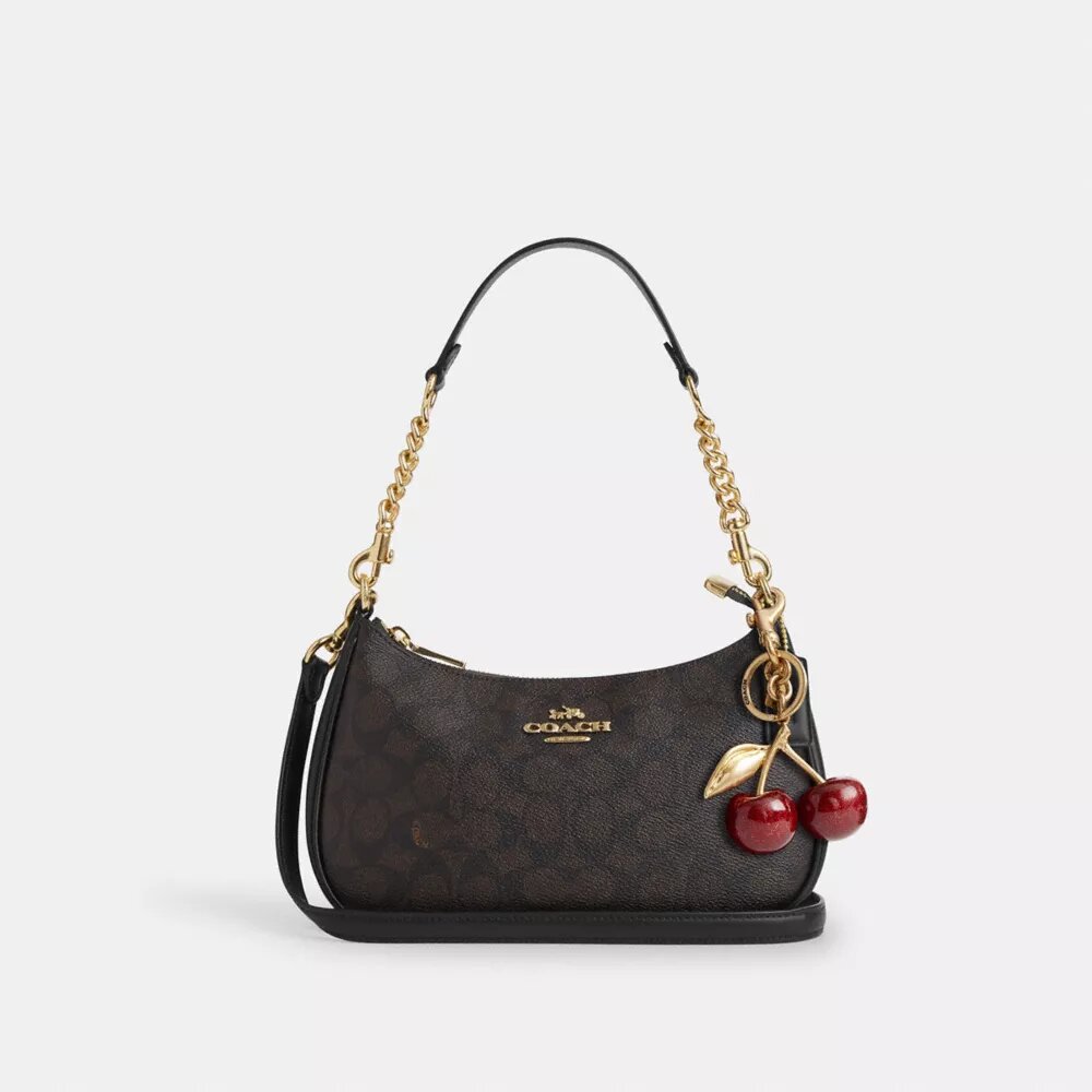 Teri-Schultertasche aus Signature Canvas
