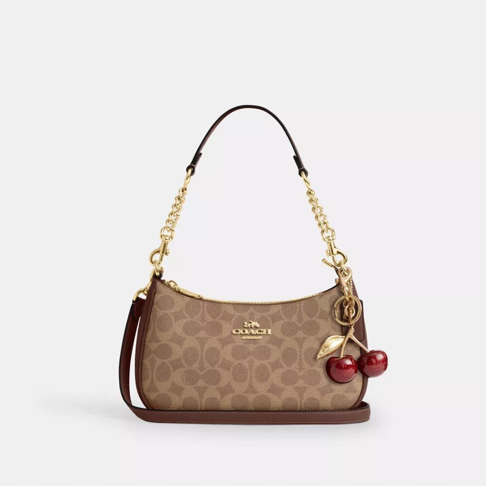Teri-Schultertasche aus Signature Canvas