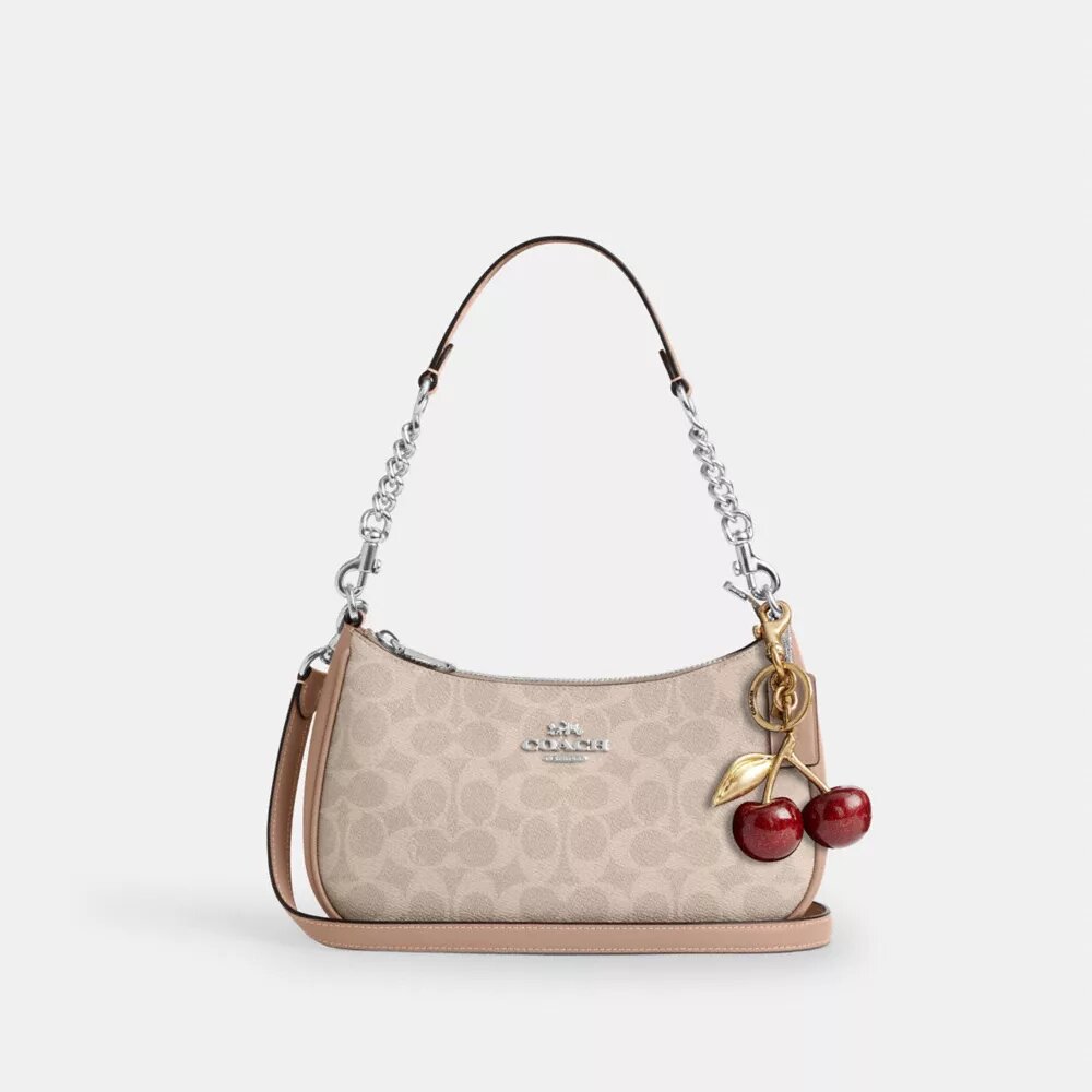 Teri-Schultertasche aus Signature Canvas