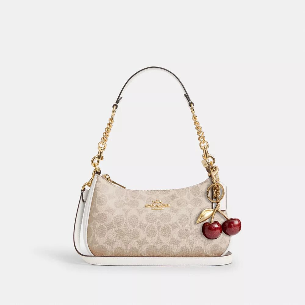 Teri-Schultertasche aus Signature Canvas