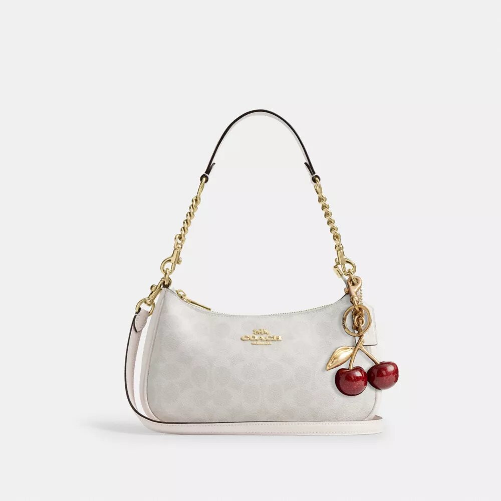 Teri-Schultertasche aus Signature Canvas