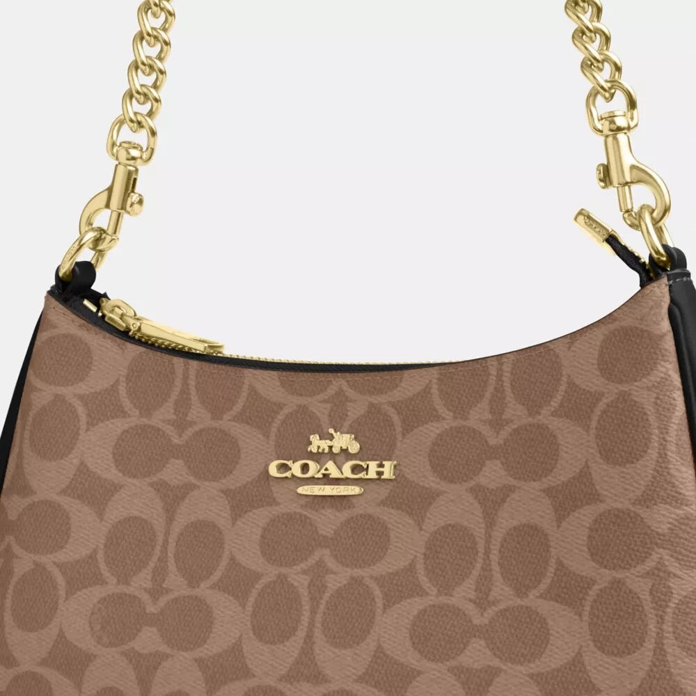 Teri-Schultertasche aus Signature Canvas