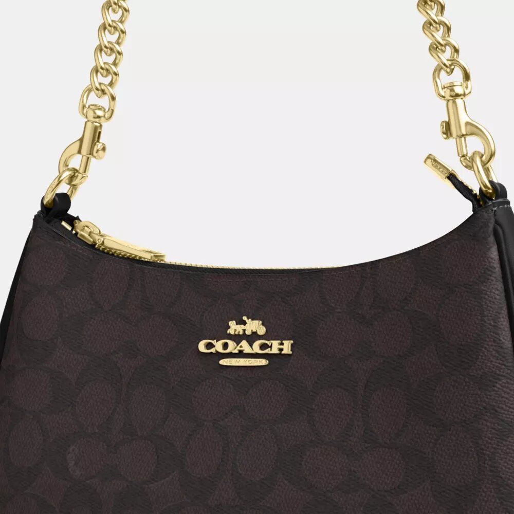 Teri-Schultertasche aus Signature Canvas