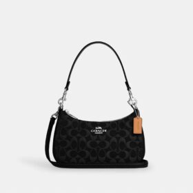 Teri-Schultertasche aus Signature-Denim