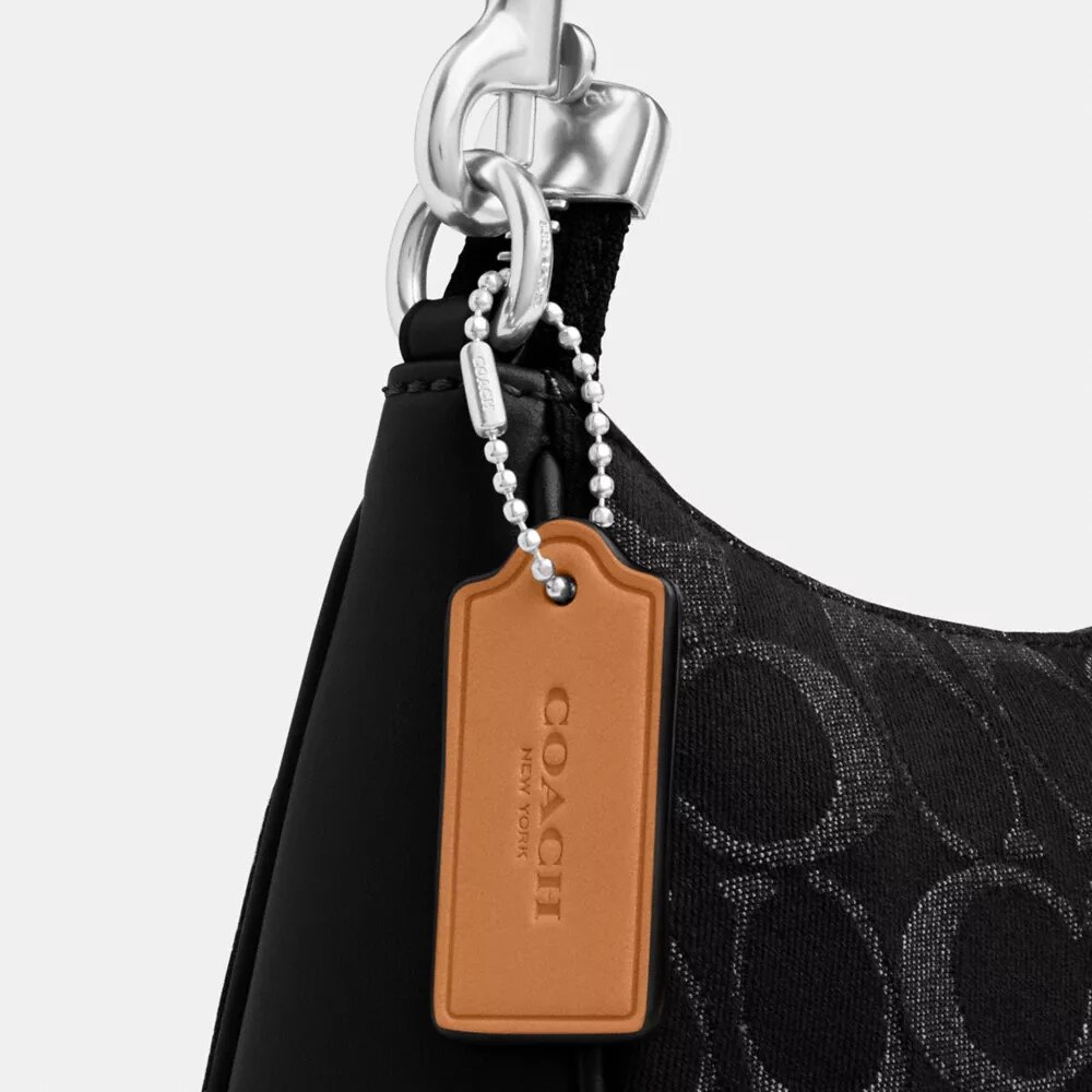 Teri-Schultertasche aus Signature-Denim