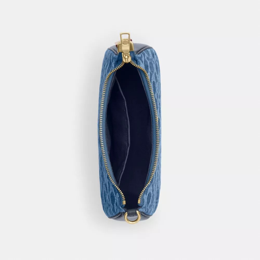 Teri-Schultertasche aus Signature-Denim