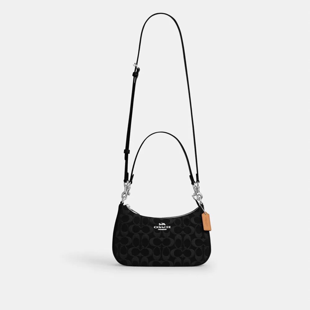 Teri-Schultertasche aus Signature-Denim