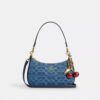 Teri-Schultertasche aus Signature-Denim