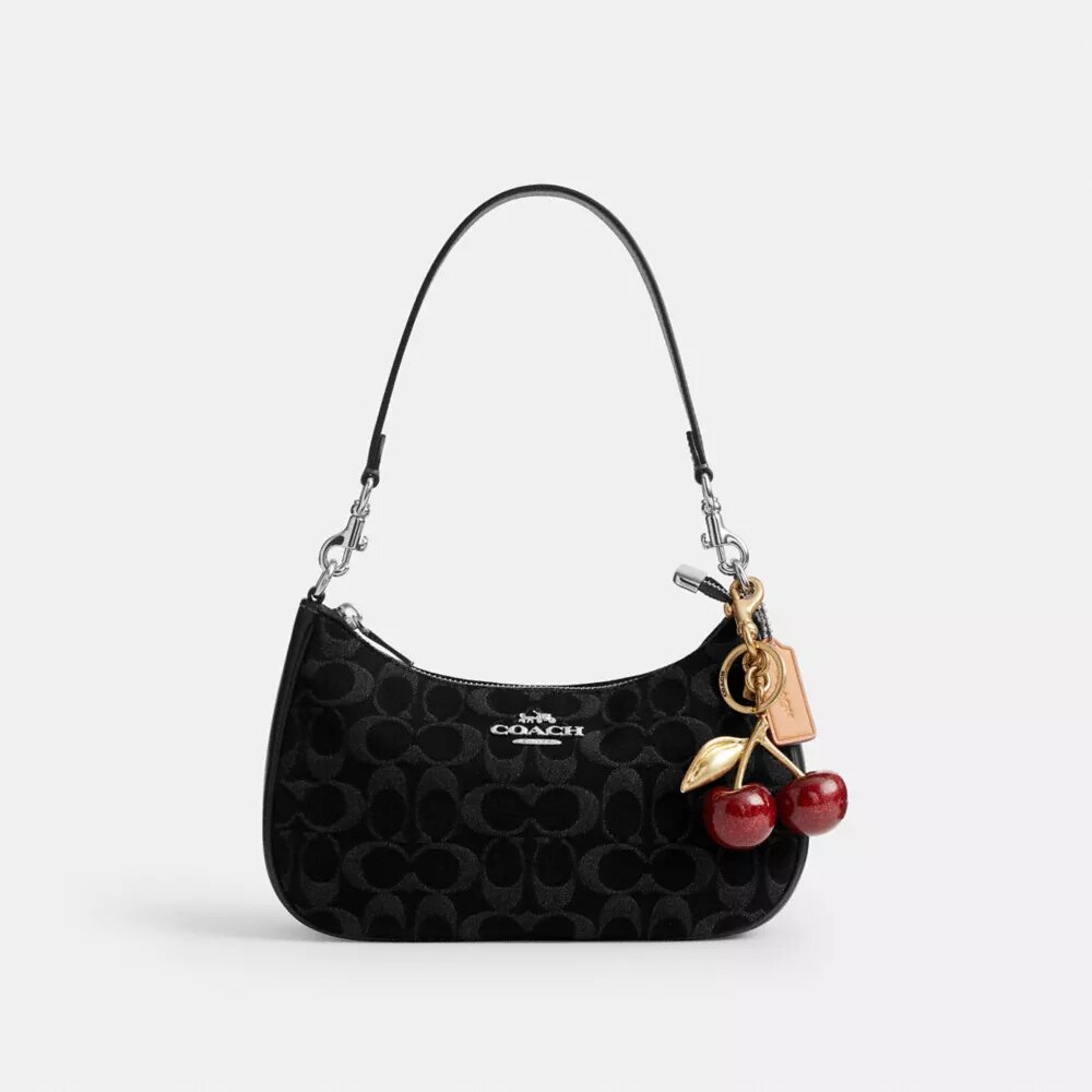 Teri-Schultertasche aus Signature-Denim