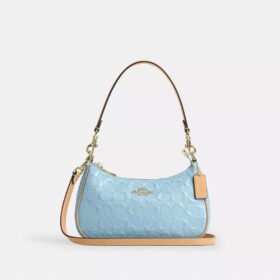 Teri-Schultertasche aus Signature-Leder