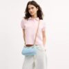 Teri-Schultertasche aus Signature-Leder