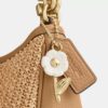Teri-Schultertasche mit Anhänger