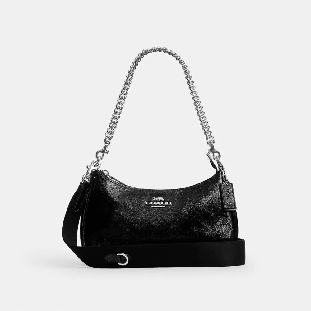 Teri-Schultertasche mit Etui