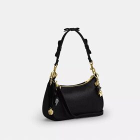 Teri-Schultertasche mit Schleifen und Anhängern
