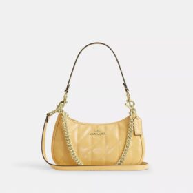 Teri-Schultertasche mit Steppung