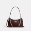 Teri-Schultertasche mit Steppung