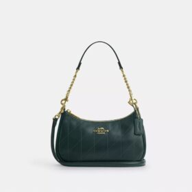 Teri-Schultertasche mit Steppung