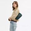 Teri-Schultertasche mit Steppung