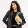 Teri-Schultertasche mit Steppung