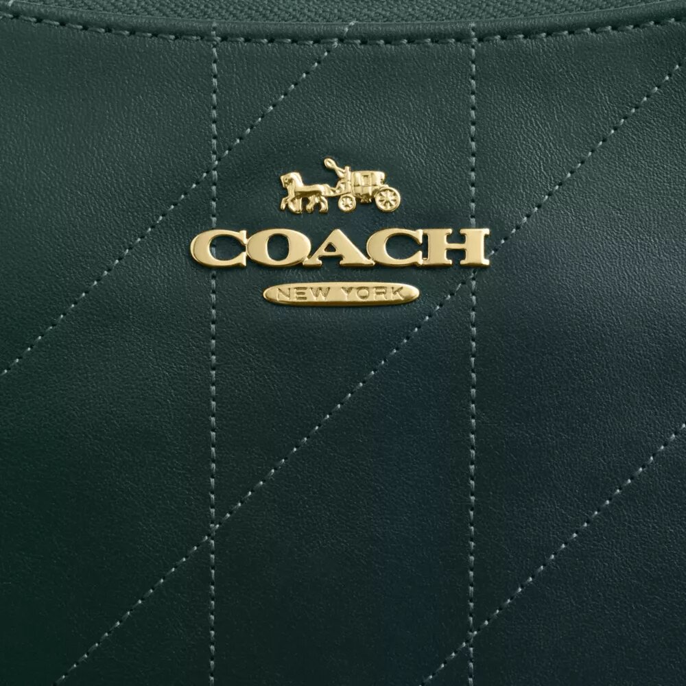 Teri-Schultertasche mit Steppung