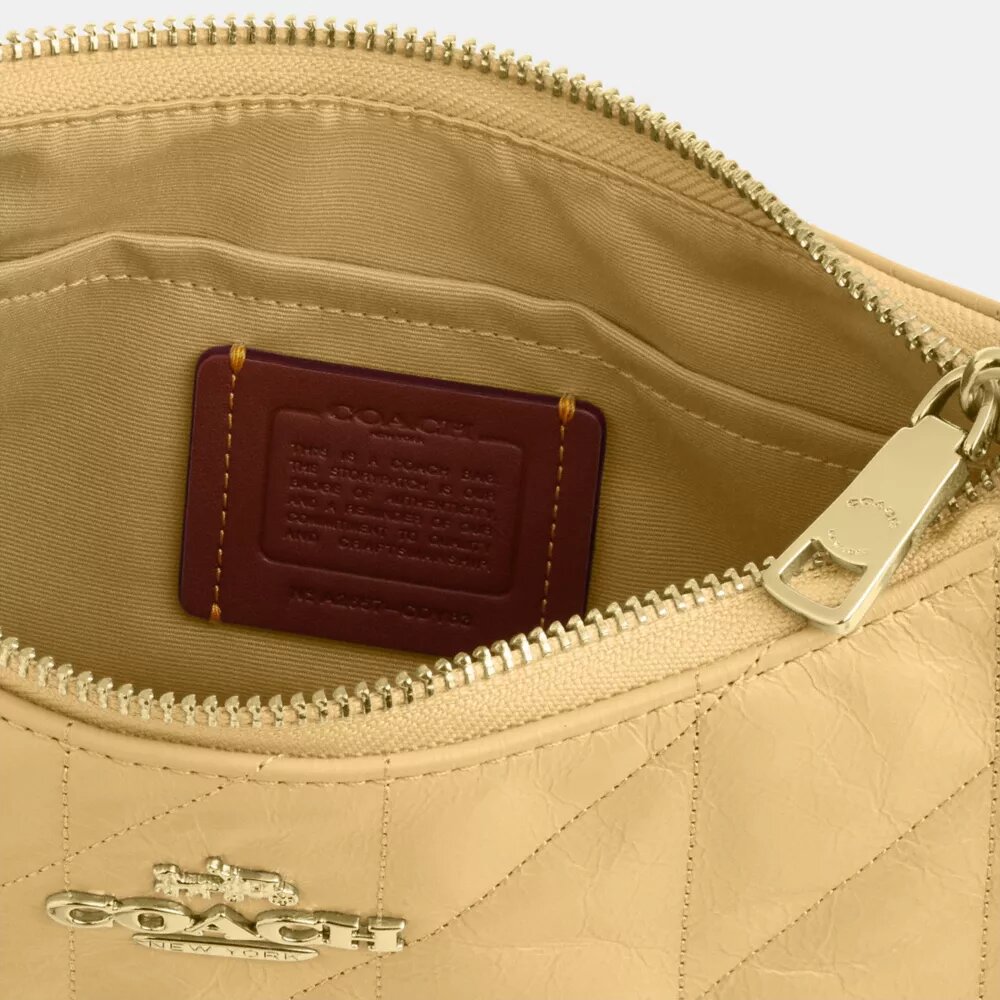 Teri-Schultertasche mit Steppung