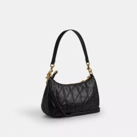 Teri-Schultertasche mit Steppung