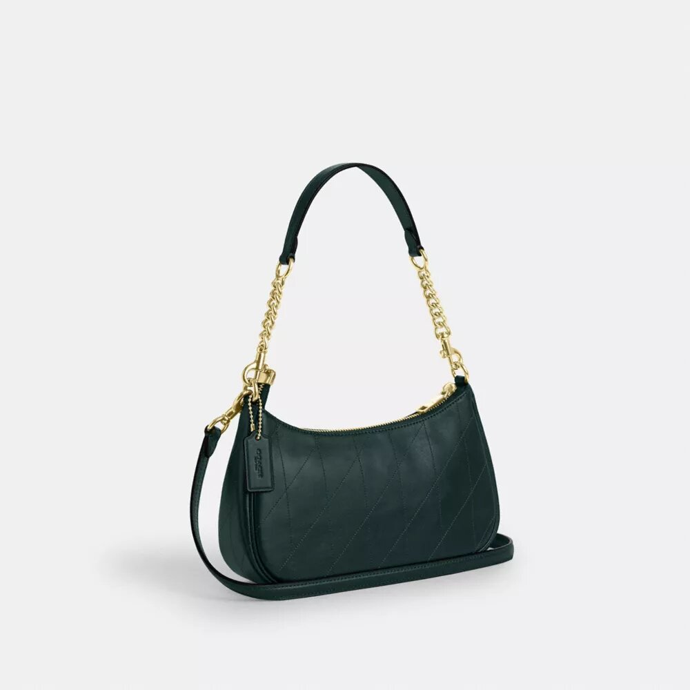 Teri-Schultertasche mit Steppung